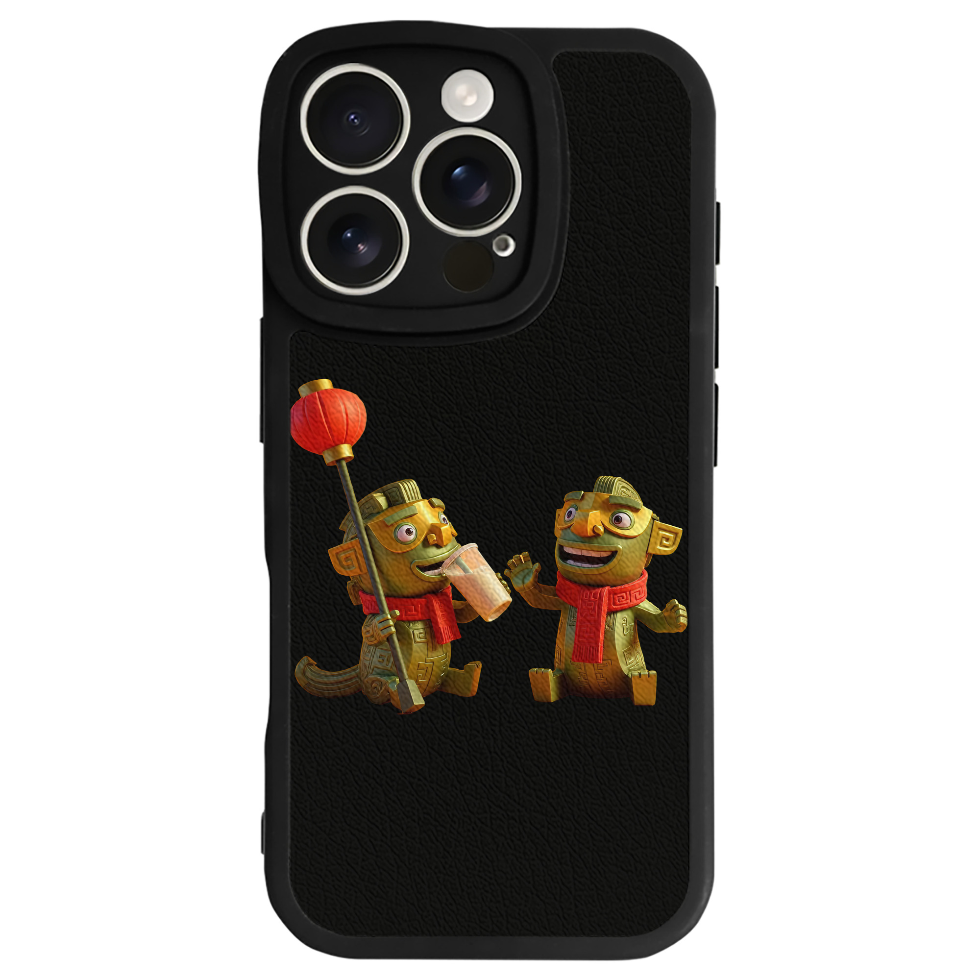 （画像用） Ne Zha 2 ナタ 魔童の大暴れ 【iPhone 16シリーズ対応】シリコンスマホケース（レザー調） 材質：シリコン